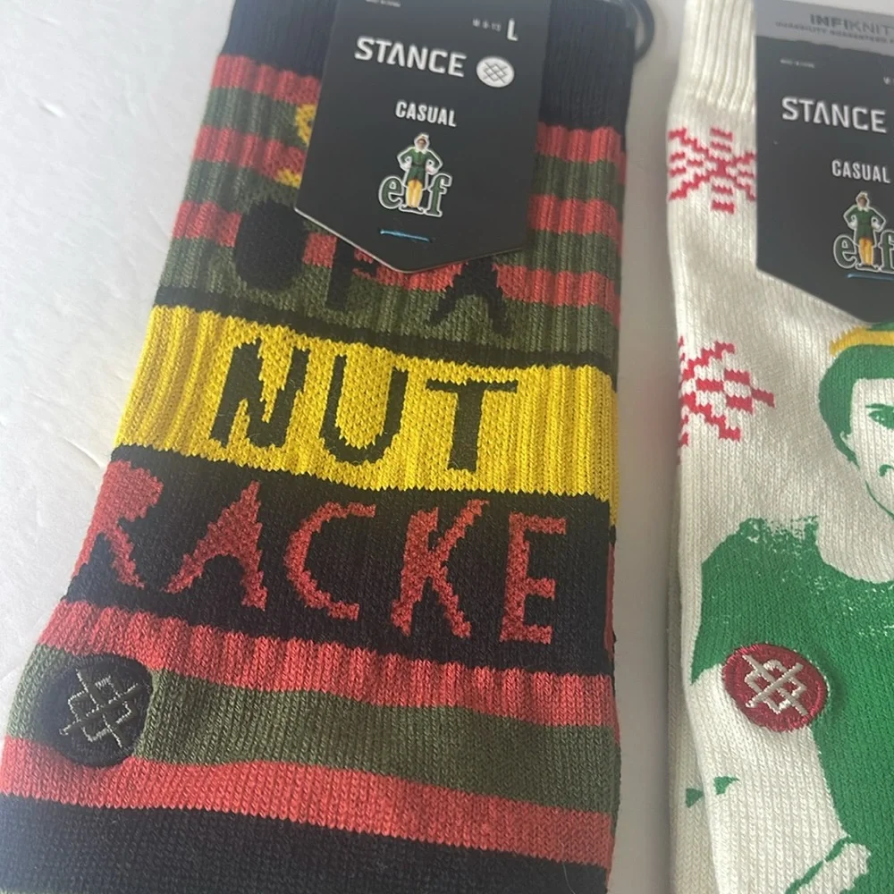 Stance ELF Christmas Socks (2 Pairs) Large